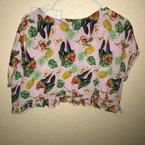 crop top, tropical